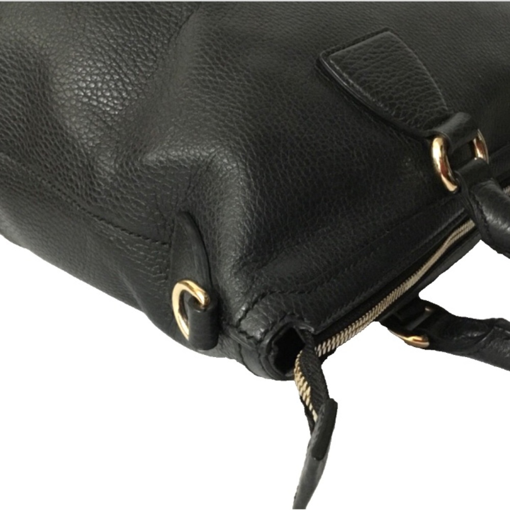 Authentic Gucci Black Leather Convertible Bag with COA - Picture 12 of 15